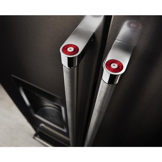 Maytag W10846207 Refrigerator Handle Medallion (Set of 2) with Wrenches (1-INCHES 1- METRIC) for KAD Models - Red