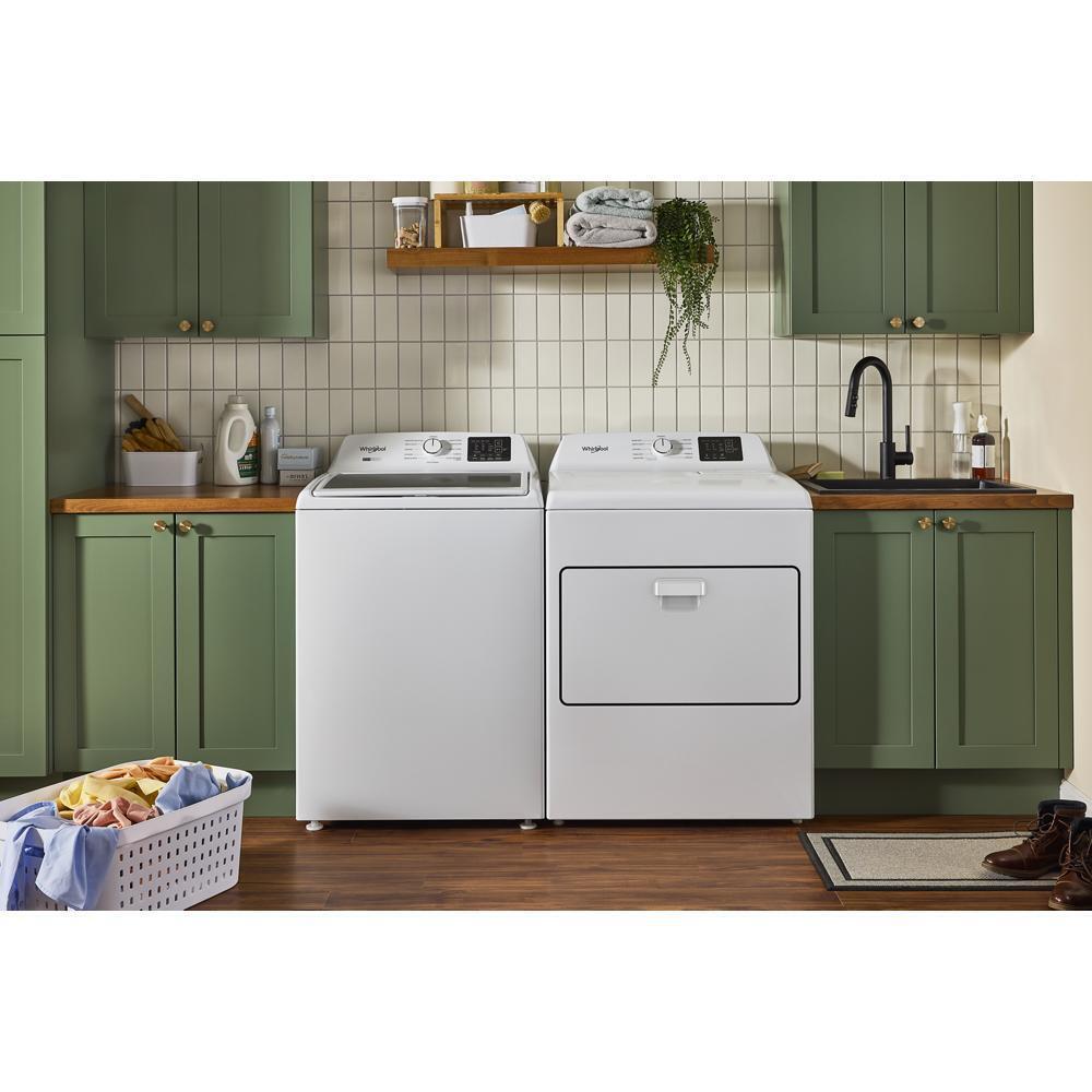 Whirlpool WED4307SW 7.0 cu. ft. Electric Dryer with AutoSensing and Wrinkle Shield™ option - Vented Top Load Matching