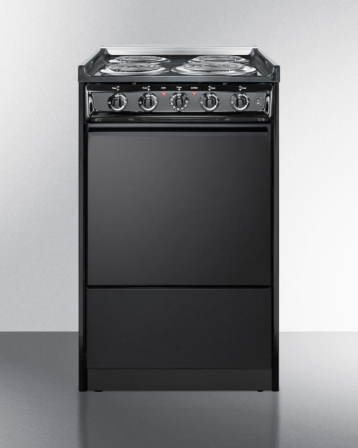 Summit TEM110CR 20" Wide Electric Coil Range