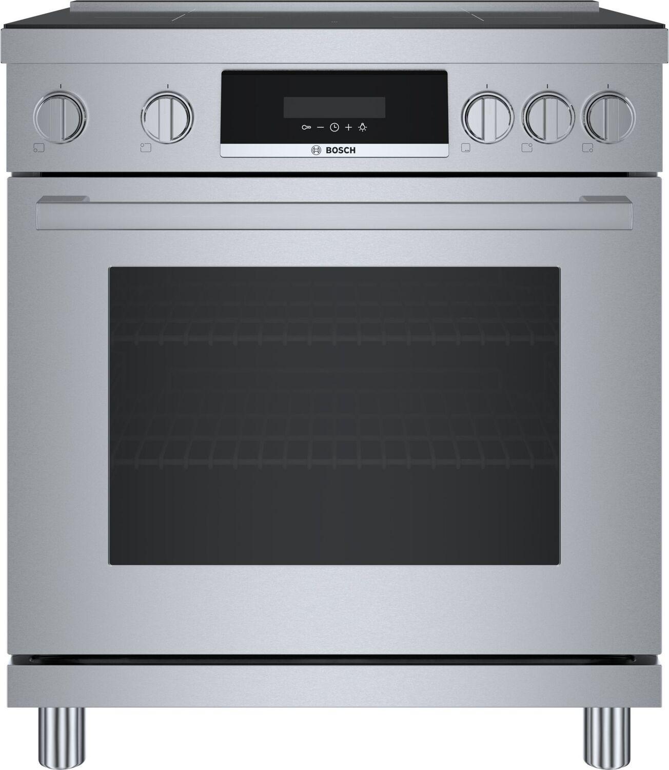 Bosch HIS8055U 800 Series, Induction freestanding range cooker, Stainless steel