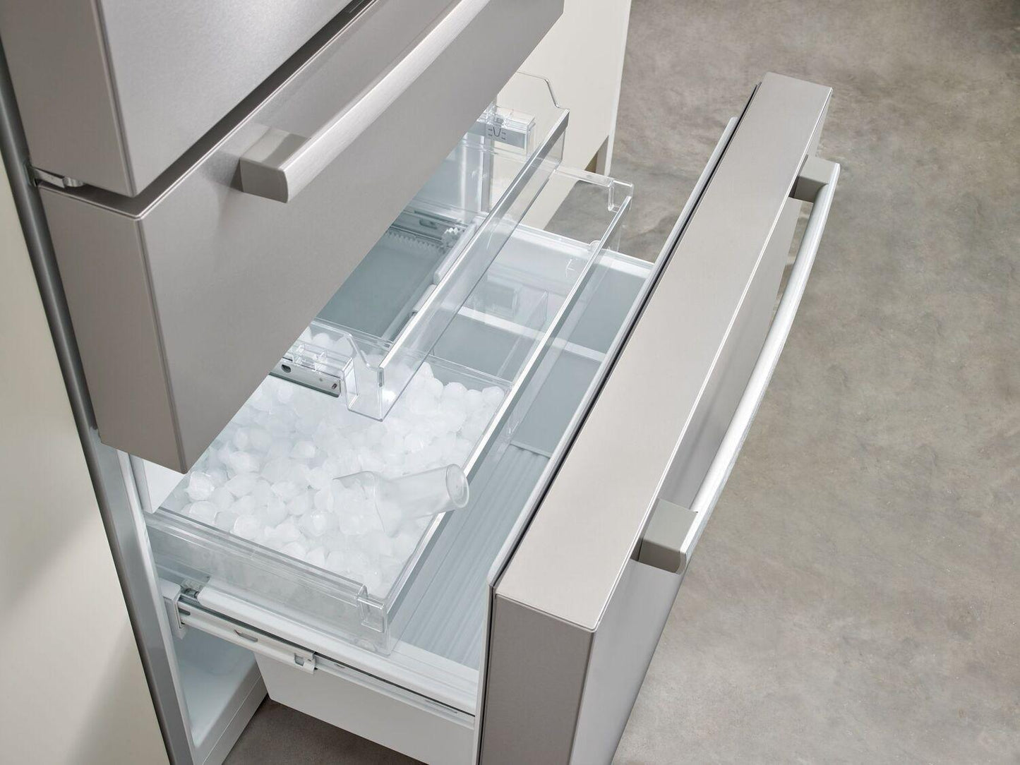 Bosch B36CL80SNS 800 Series, French Door Bottom freezer, multi door, 36'', Brushed steel (with anti-fingerprint)