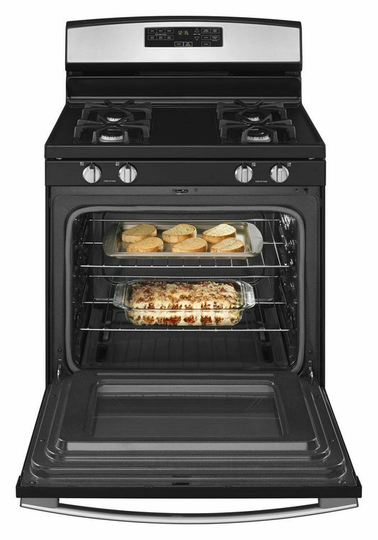 30-inch Gas Range with Self-Clean Option - Stainless Steel