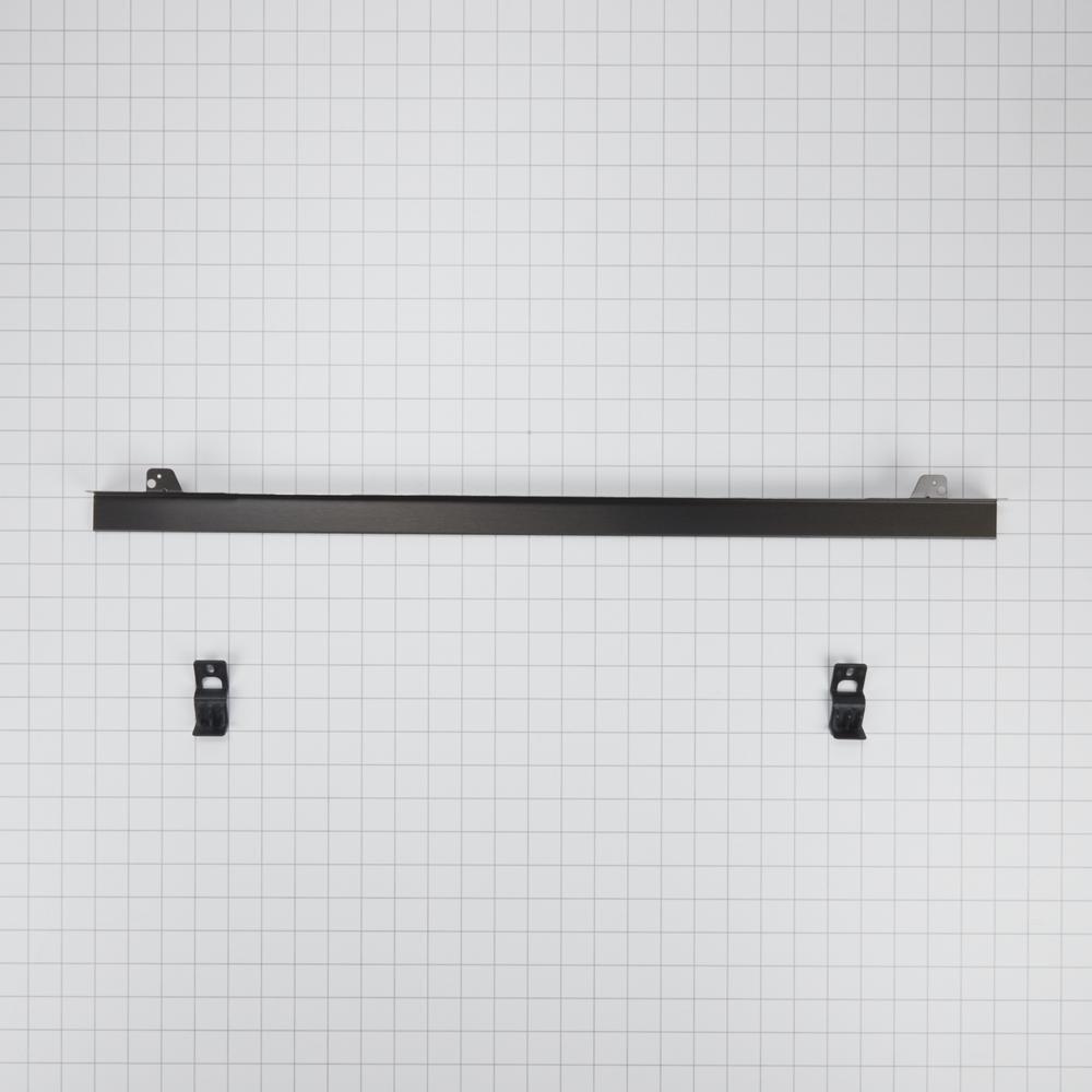 Whirlpool W11173700 27" Built-In Range Flush Installation Trim Kit, Black/Stainless Steel, fits WOS72EC7HV and WOD77EC7HV