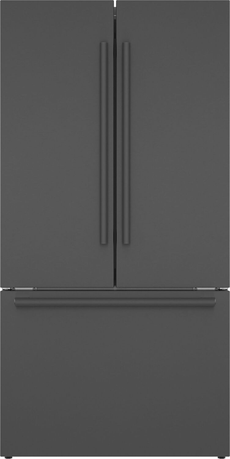 Bosch B36CT80SNB 800 Series, French Door Bottom freezer, multi door, 36'', Black inox-antifingerprint
