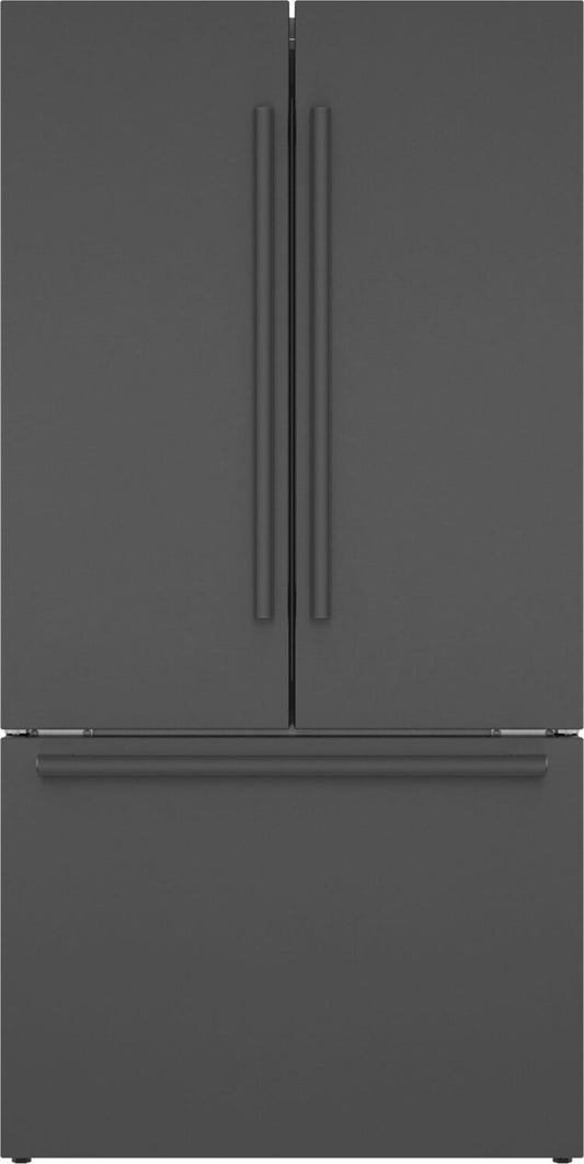 Bosch B36CT80SNB 800 Series, French Door Bottom freezer, multi door, 36'', Black inox-antifingerprint