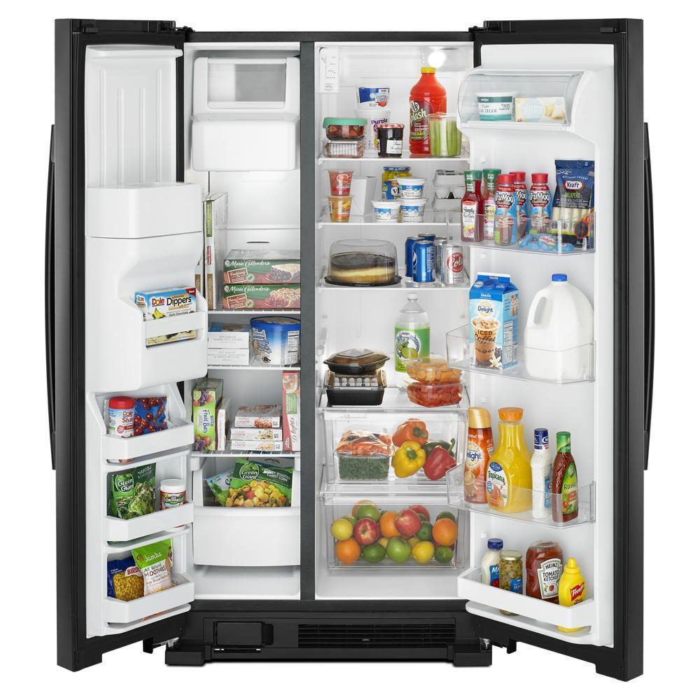 Amana ASI2575GRB 36-inch Wide Side-by-Side Refrigerator with Dual Pad External Ice and Water Dispenser - 25 Cu. Ft.