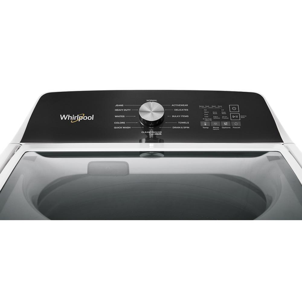 Whirlpool WTW5025SW 4.5 Cu. Ft. Top Load Agitator Washer with Built-In Faucet