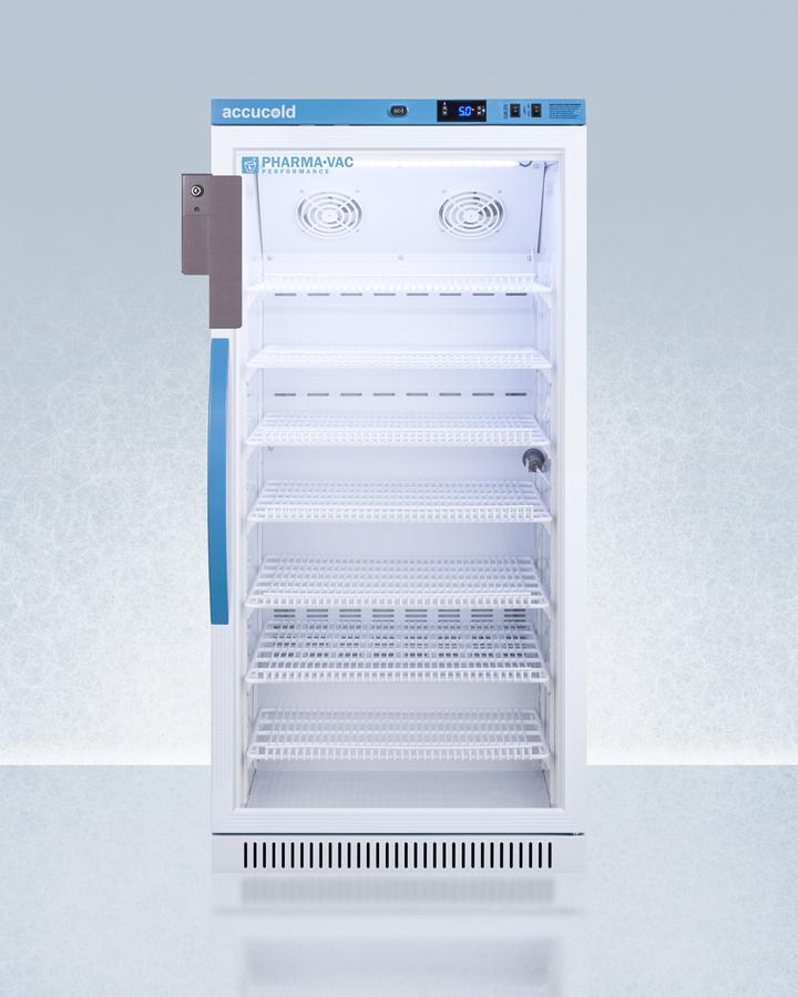 Summit ARG8PV456 8 CU.FT. Upright Vaccine Refrigerator, Certified To Nsf/ansi 456 Vaccine Storage Standard