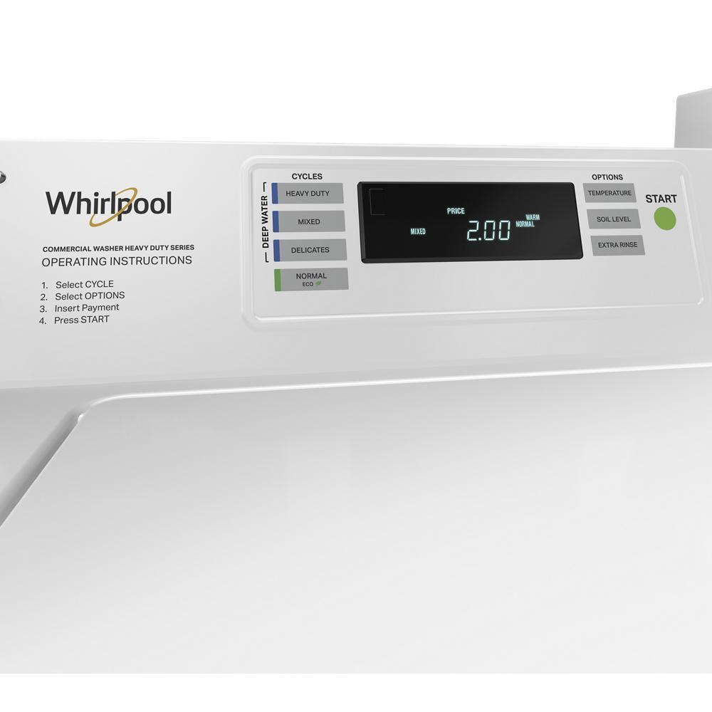 Whirlpool CAE2779JQ Commercial Top-Load Washer with Factory-Installed Coin Drop and Coin Box