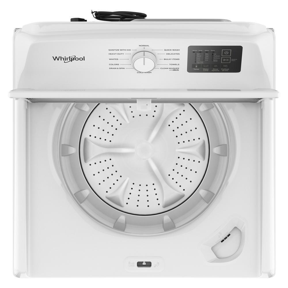 Whirlpool WTW4300SW 4.3 Cu. Ft. Whirlpool® Top Load Impeller Washer with Quick Wash Cycle and Soft Close Glass Lid