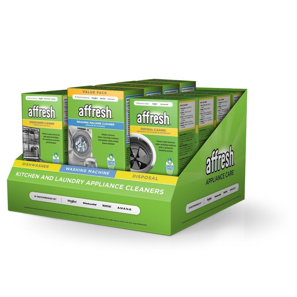 Kitchenaid AFFCTCORE Display: 12 ct. assorted affresh Appliance Cleaners in full color printed countertop display