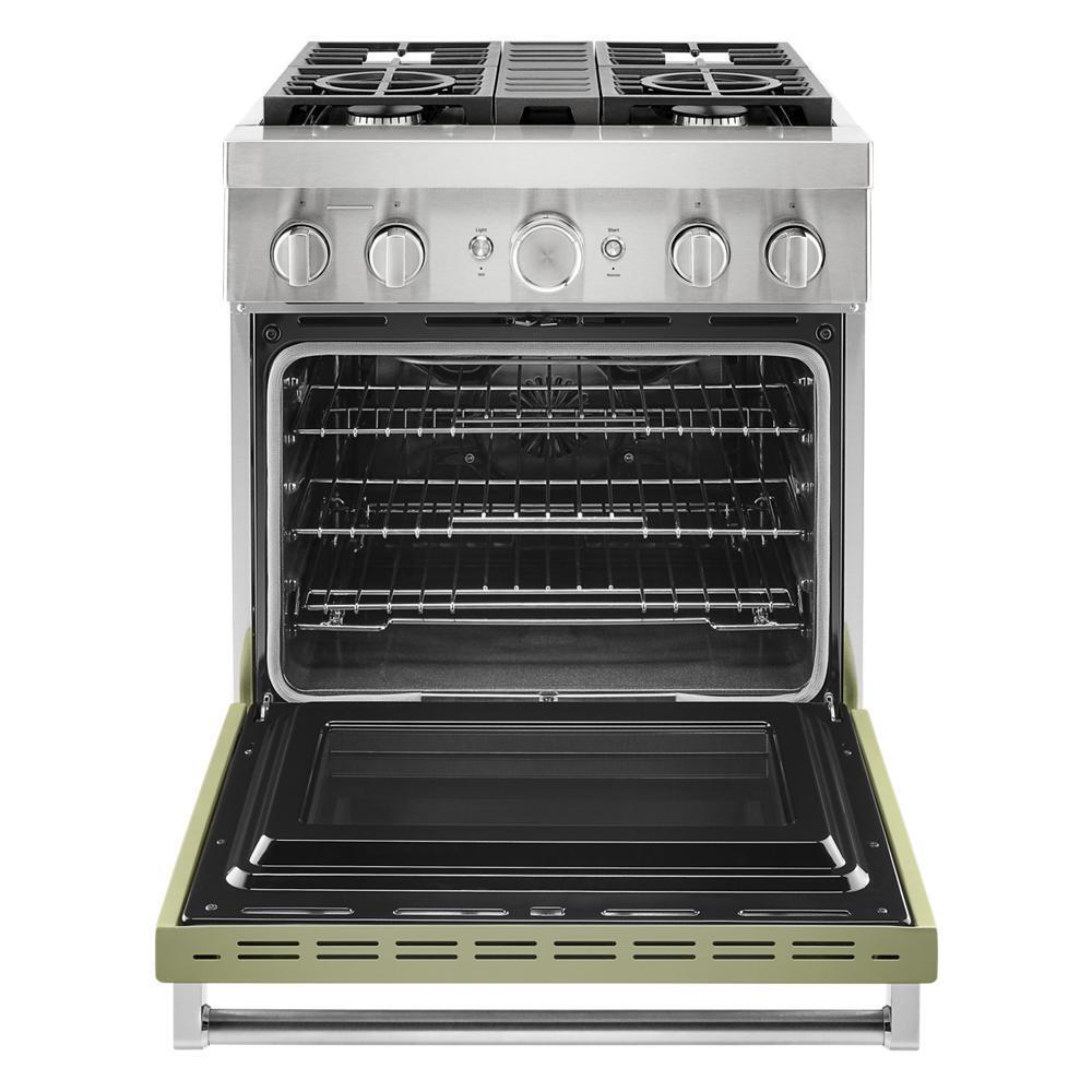 KFDC500JAV KitchenAid® 30'' Smart Commercial-Style Dual Fuel Range with 4 Burners