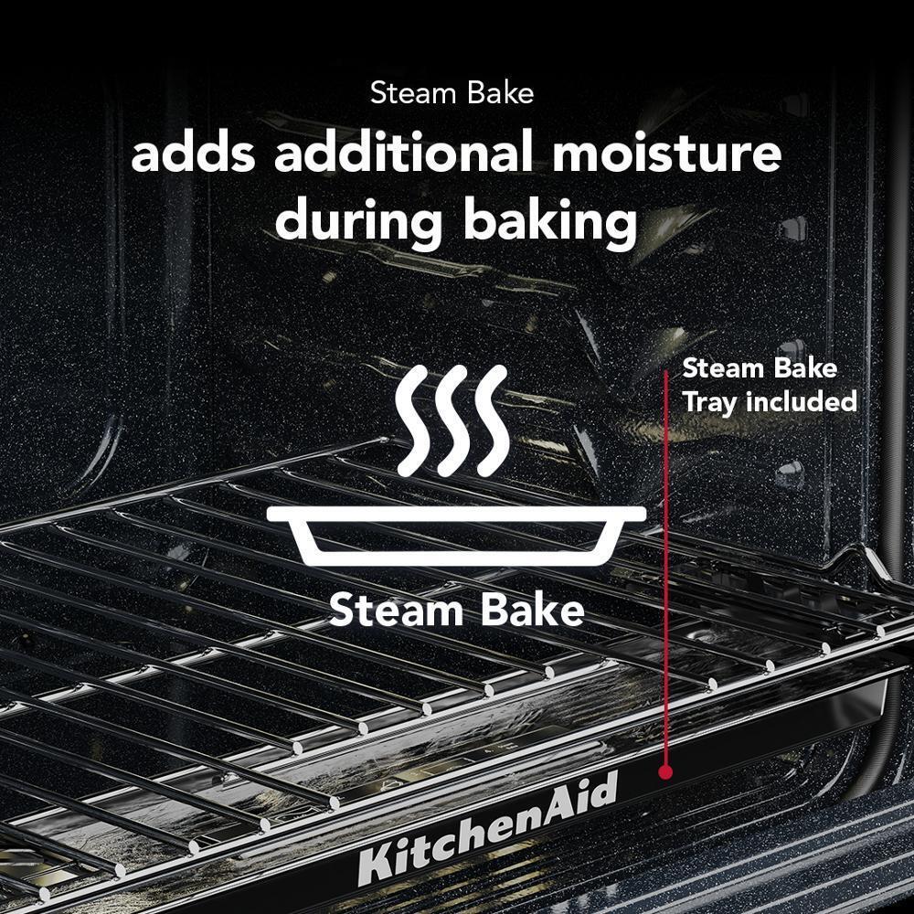 Kitchenaid KSES530SJP 5.3 Cu. Ft. Smart Slide-in Electric Range with Two Even-Heat™ Hyper Elements and Convection Cooking Modes