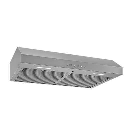 Broan GLA3304SS Glacier 30-Inch 490 MAX Blower CFM 1.1 Sones Stainless Range Hood