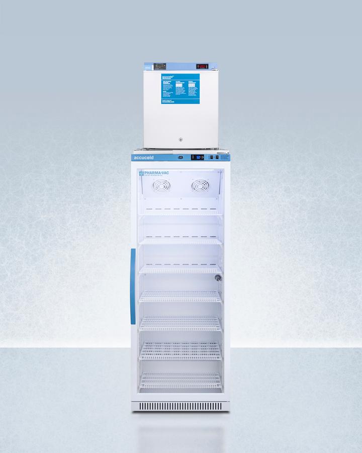 Summit ARG12PVFS24LSTACKMED2 24" Wide All-refrigerator/all-freezer Combination