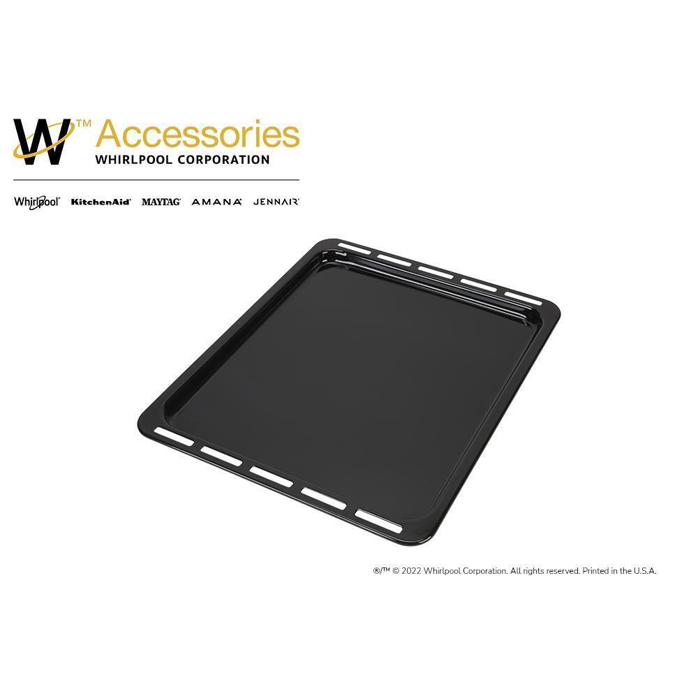 Whirlpool W11348807 Built-In Oven Baking Tray for Models WOS52ES4MZ/B/W, YOS52ES4MZ, WOD52ES4MZ/B/W, KOSC504PPS, YKOSC504PPS, KODC504PPS (17.75-IN L X 14.75-IN W X 0.75-IN D)