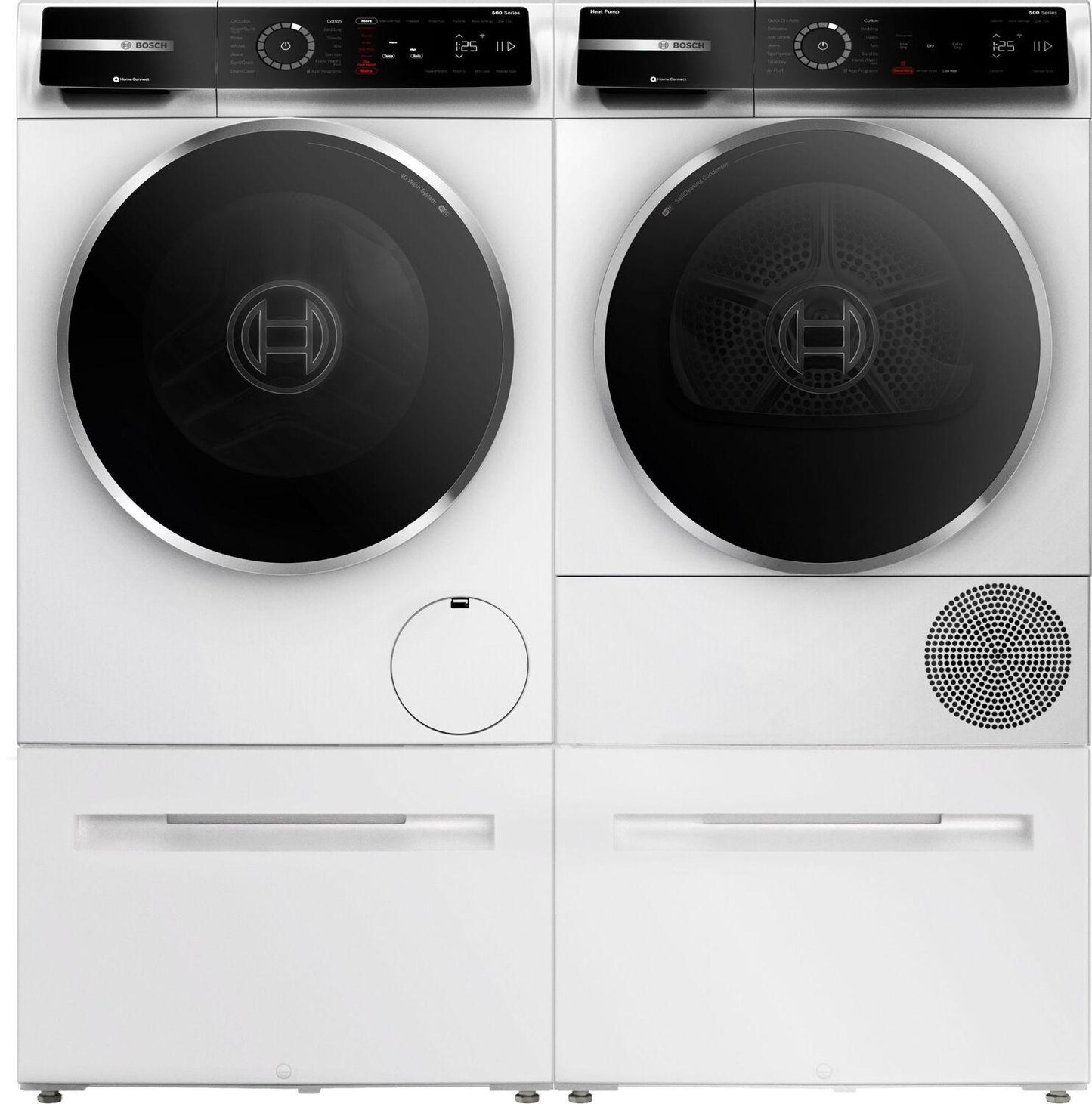 Bosch WQB245B0UC 500 Series, heat pump dryer, White