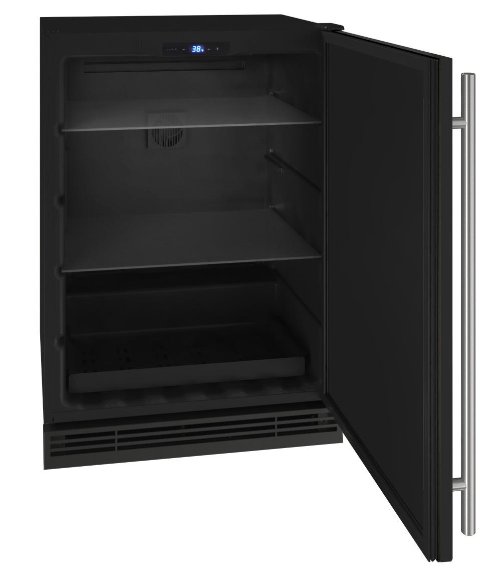 U-Line UHRE124BS01A Hre124 24" Refrigerator With Black Solid Finish (115 V/60 Hz)