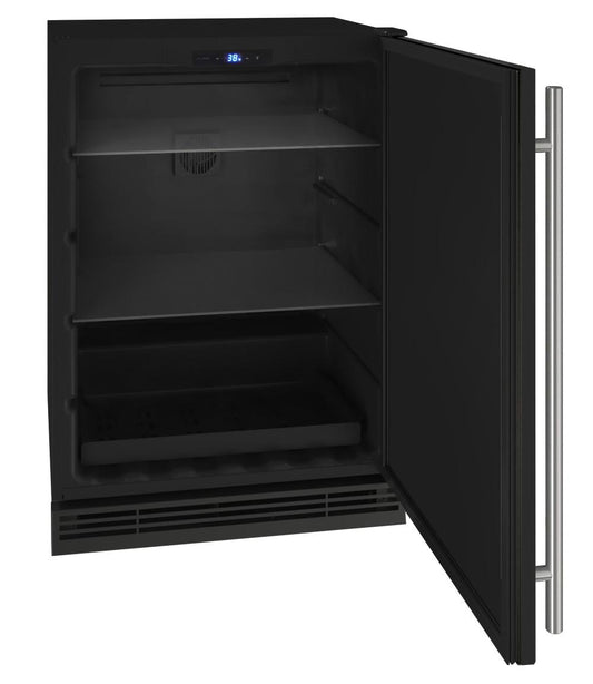 U-Line UHRE124BS01A Hre124 24" Refrigerator With Black Solid Finish (115 V/60 Hz)