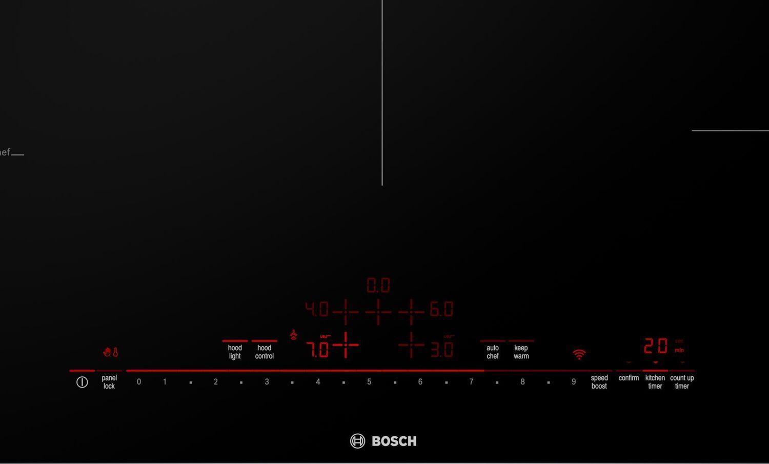 Bosch NIT8660UC 800 Series Induction Cooktop 36" Black, Without Frame