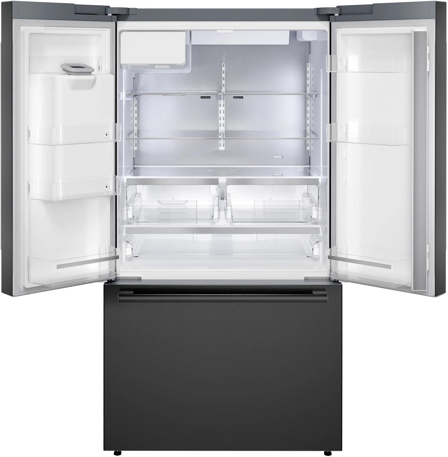 Bosch B36FD52SNB 500 Series, French Door Bottom freezer, multi door, 36'', Black inox-antifingerprint, Total No Frost