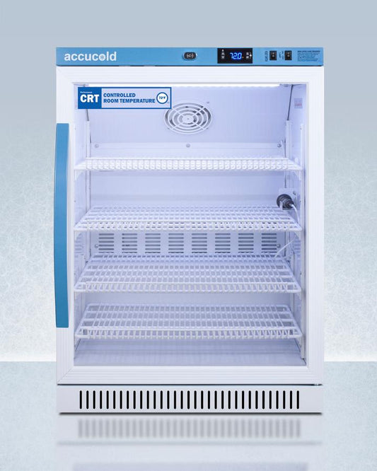 Summit ARG6PVCRT 6 CU.FT. ADA Height Upright Controlled Room Temperature Cabinet