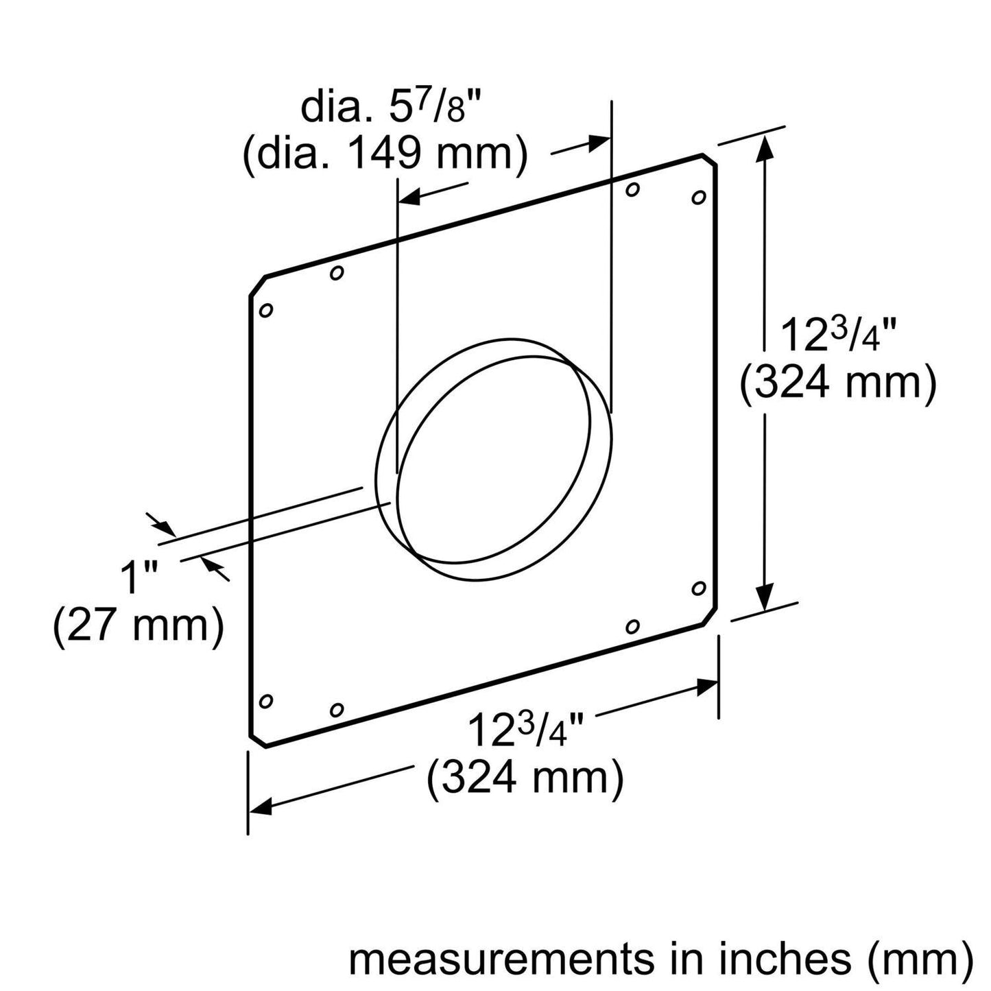 Bosch HDDFTRAN6 installation accessory