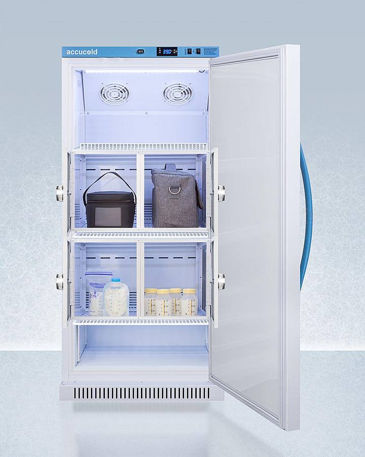 Summit ARS8MLMCLK Purpose-built All-refrigerator for Breast Milk Storage With 4 Interior Locking Compartments, Antimicrobial Silver-ion Handle, and A Hospital Grade Cord With 'green Dot' Plug