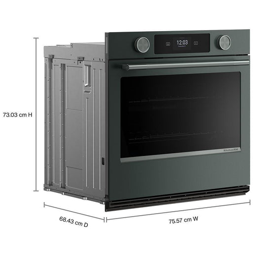 Kitchenaid KOES730SJP 30-inch Smart Electric Single Wall Oven with Assisted Cooking Modes - Juniper