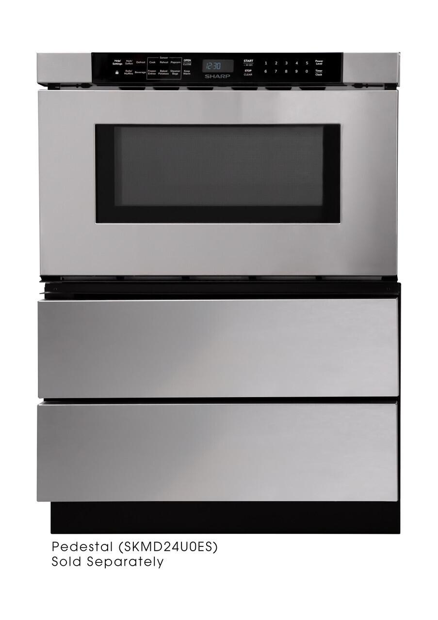 Sharp SMD2440JS 24 in. 1.2 cu. ft. Built-In Stainless Steel Microwave Drawer Oven