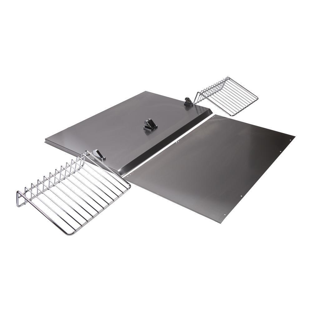 Kitchenaid W10285447 30" Range Hood Backsplash Kit with Dual Position Shelf, Stainless Steel, fits JXW9030KWP and JXU9130WP, Size: 20" H