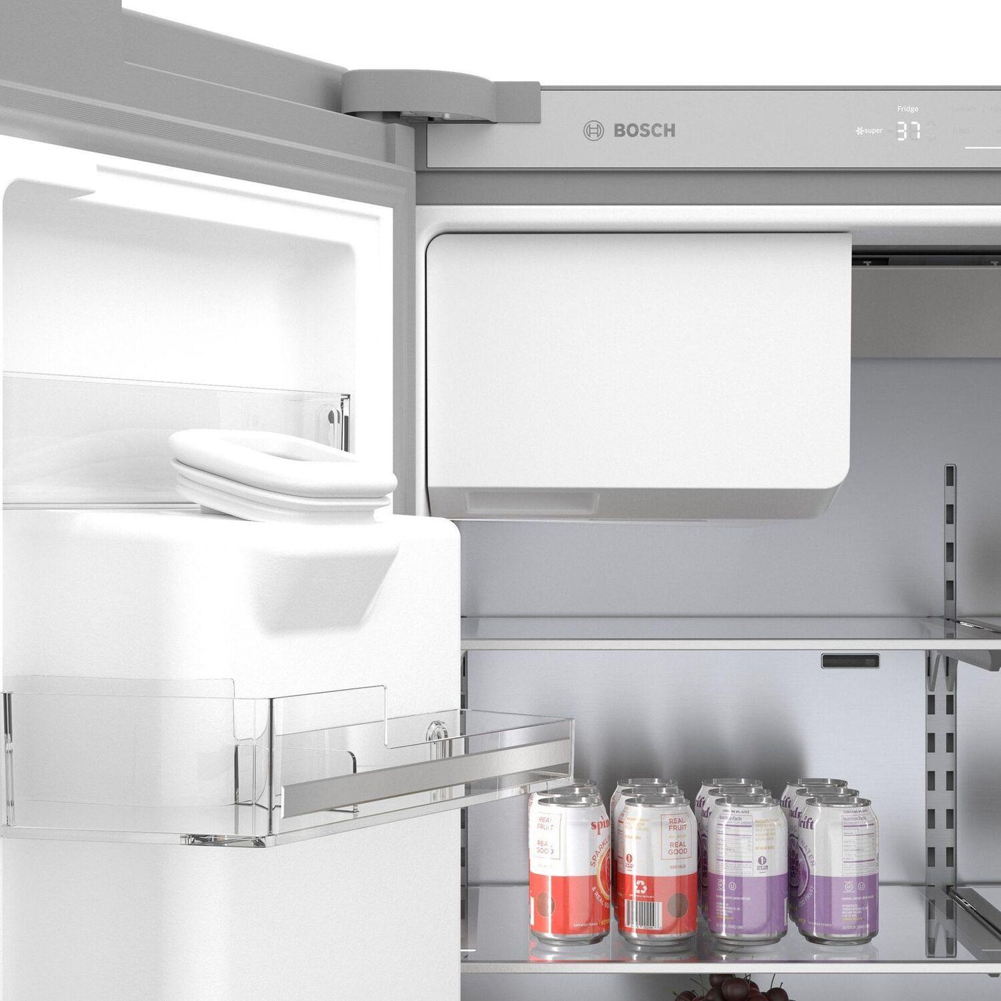 Bosch B36CD50SNS 500 Series French Door Bottom Mount Refrigerator 36" Stainless steel (with anti-fingerprint), Total No Frost