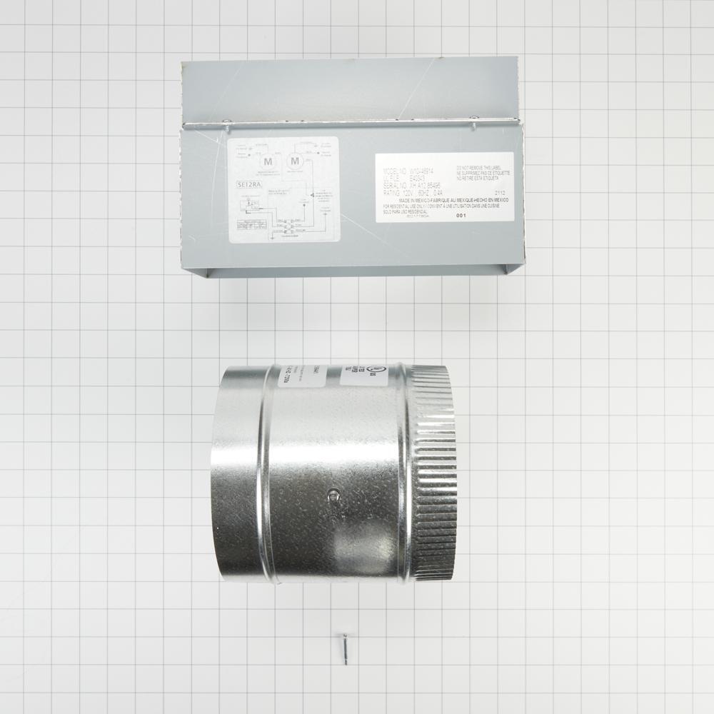 Maytag W10446914 Range Hood Air Kit, 10" Round, Size: 3/4" x 10", ventilation greater than 400 CFM