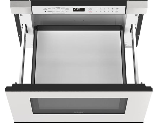 SMD2430MS Sharp 24 in. 1.2 cu. ft. Built-In Microwave Drawer™ Oven in Stainless Steel