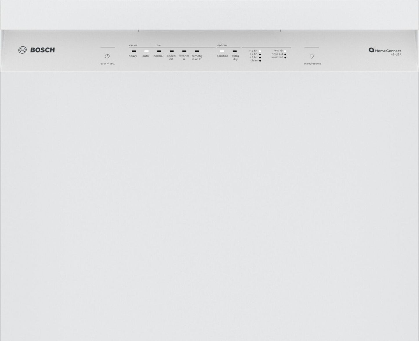Bosch SHE41CM2N 100 Series, built-under dishwasher, 24'', White