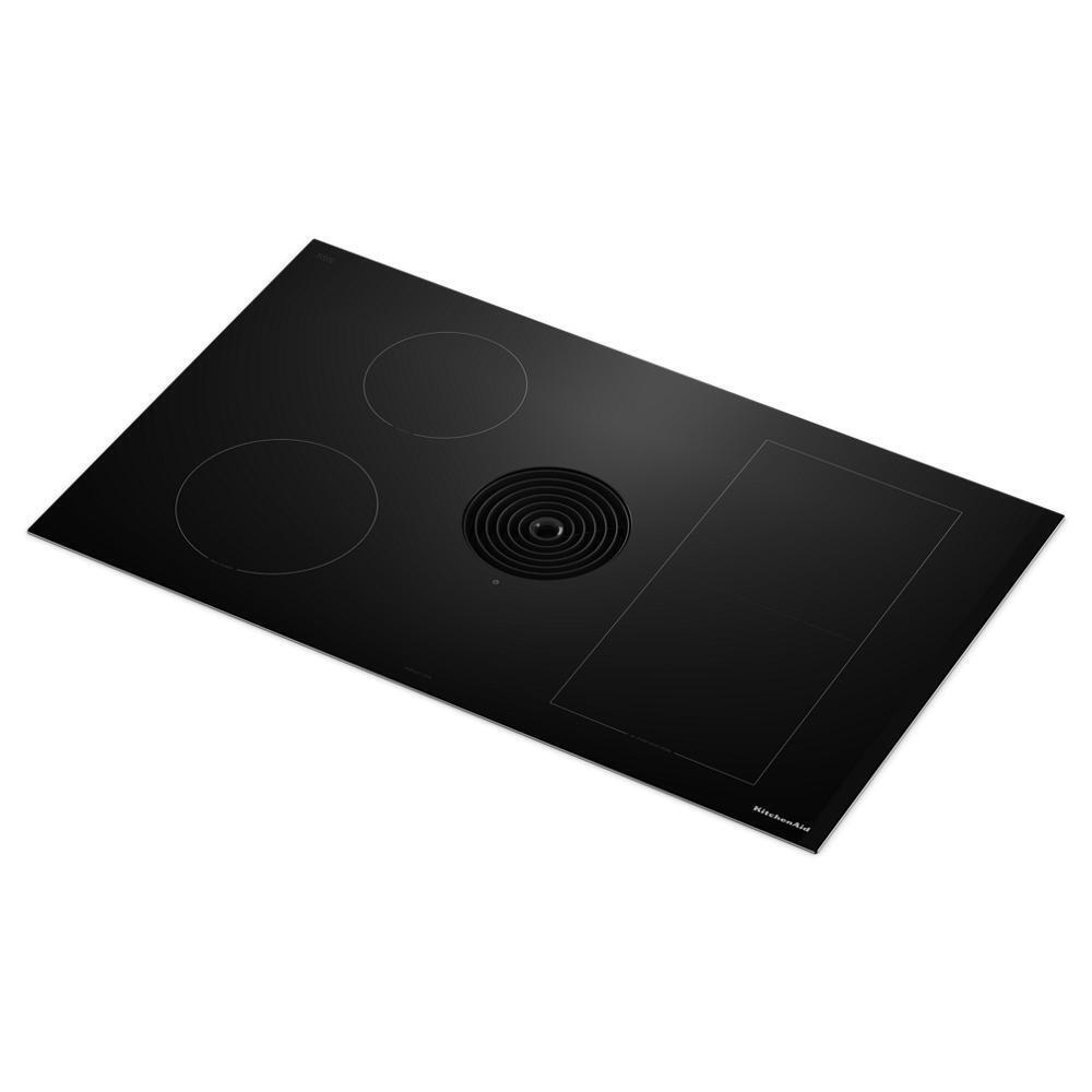 Kitchenaid KCID936SBL 36-inch NextGen Induction Downdraft Cooktop with Bridge XL Even-Heat™ Zone