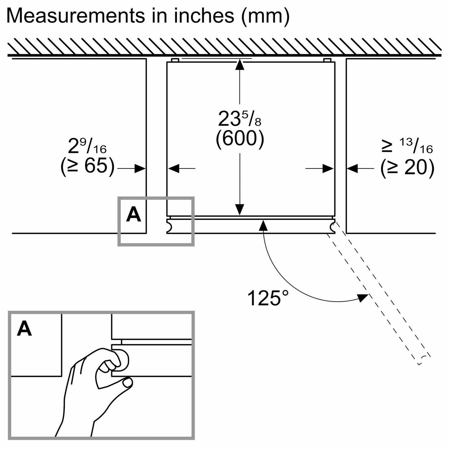 Bosch B24CB80ESW 800 Series, free-standing fridge-freezer with freezer at bottom, glass door, 24'', White, Total No Frost