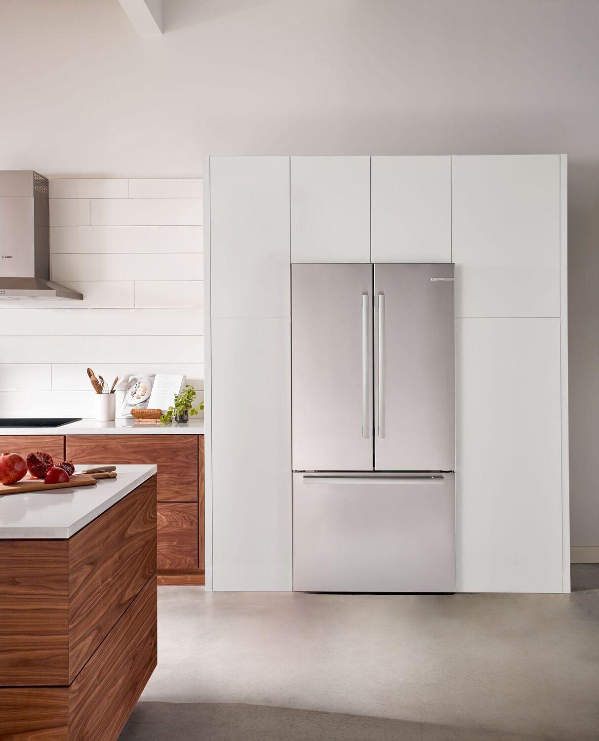 Bosch B36CT80SNS 800 Series, French Door Bottom freezer, multi door, 36'', Brushed steel (with anti-fingerprint)