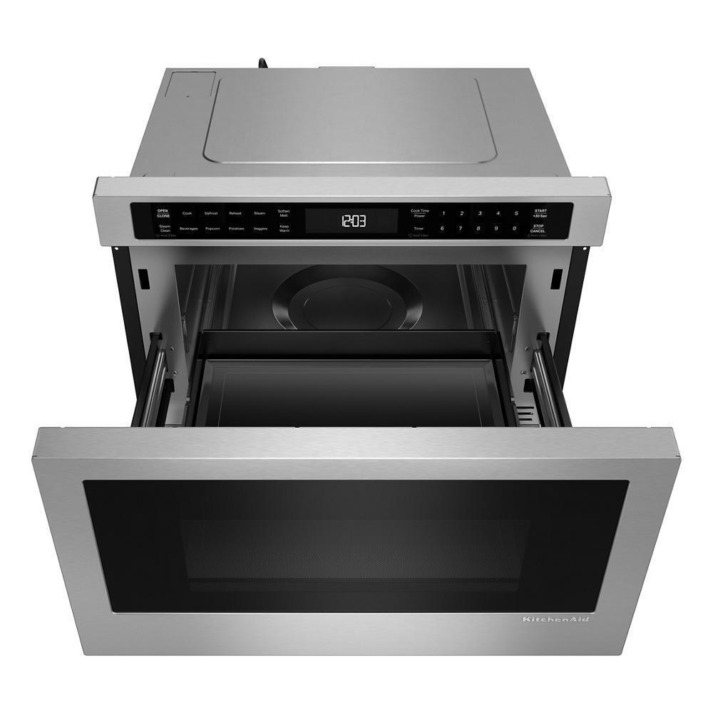 Kitchenaid KMBD524TPS 24" Under-Counter Microwave Oven Drawer with Steam Cooking