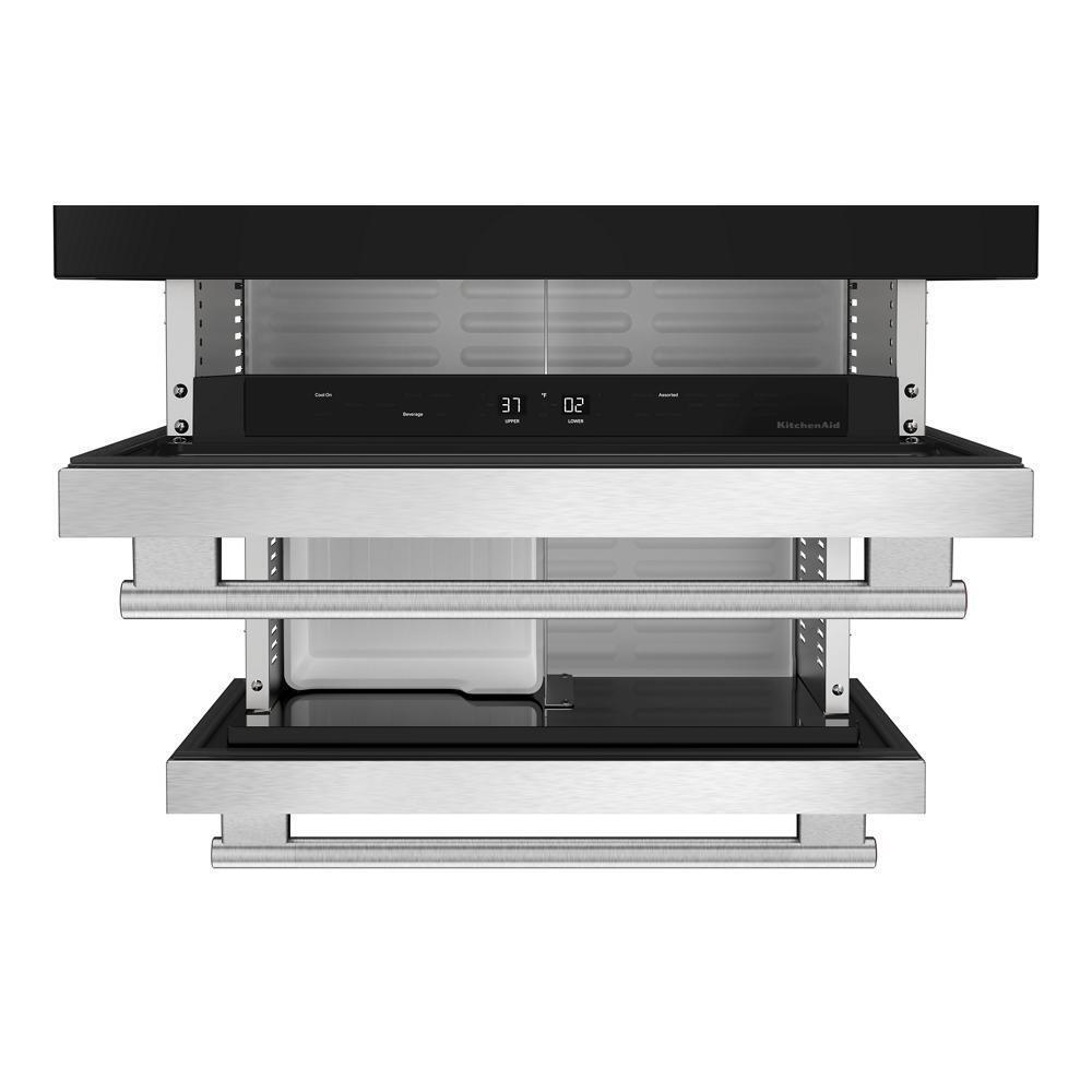 Kitchenaid KUCT524SSB 24" Stainless Steel Undercounter Double-Drawer Refrigerator/Freezer
