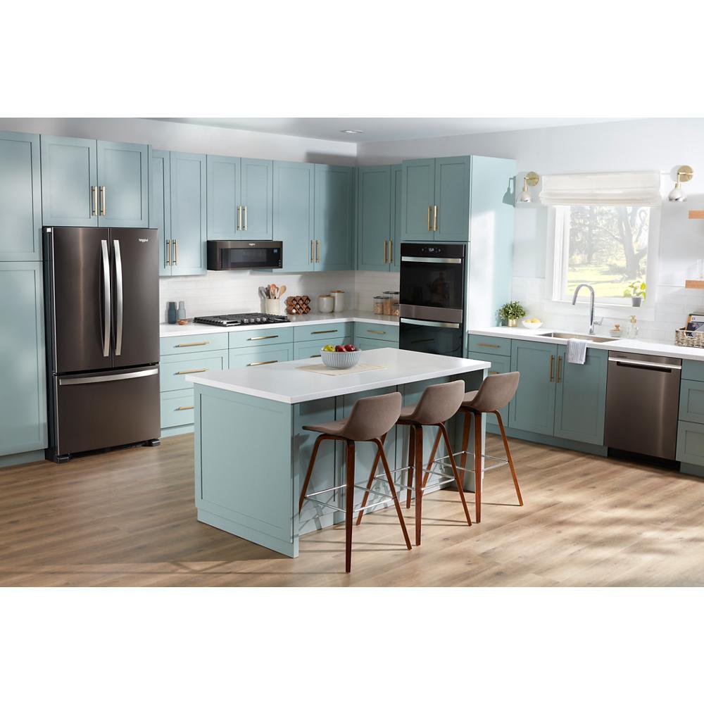 Whirlpool WCGK5030PB 30-inch Gas Cooktop with EZ-2-Lift™ Hinged Cast-Iron Grates