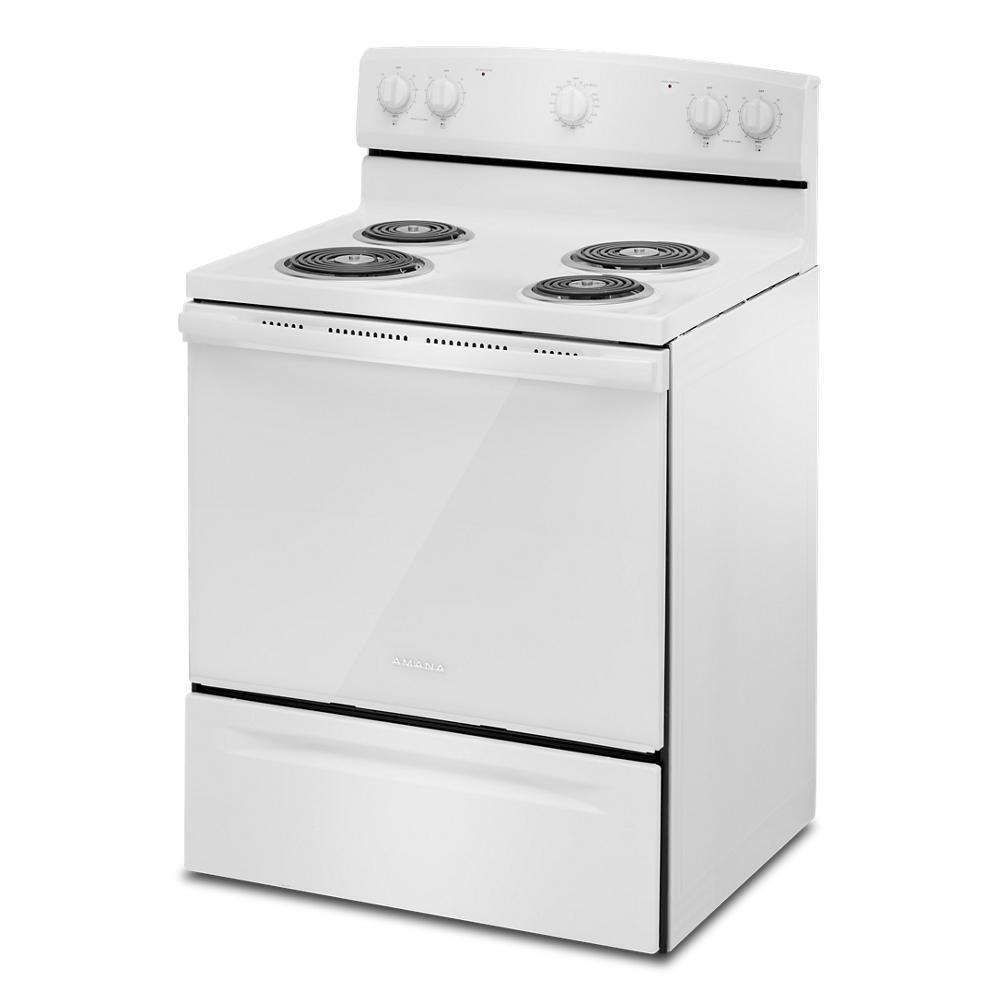 ACR4203MNW Amana® 30-inch Electric Range with Easy-Clean Glass Door