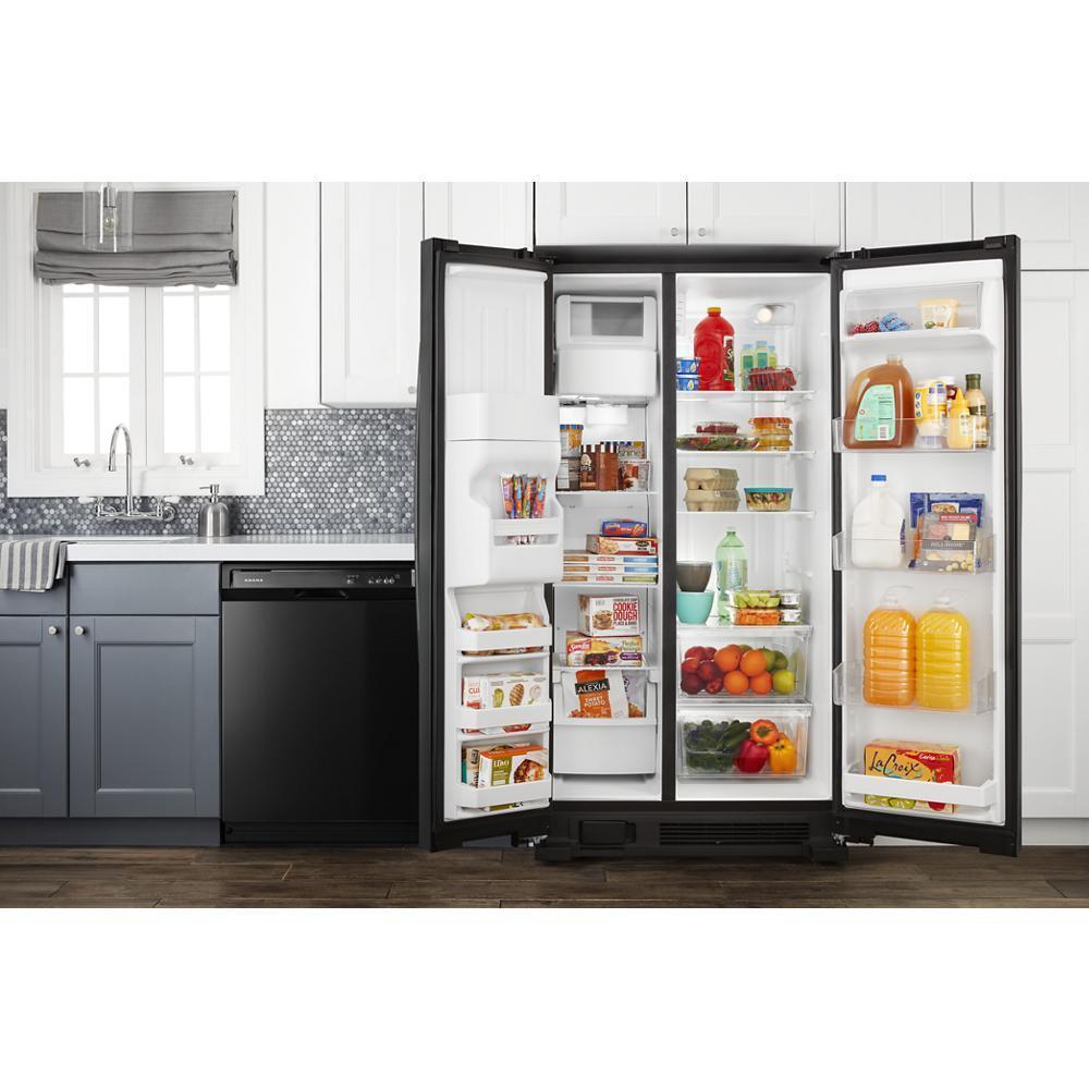 Amana ASI2575GRB 36-inch Wide Side-by-Side Refrigerator with Dual Pad External Ice and Water Dispenser - 25 Cu. Ft.