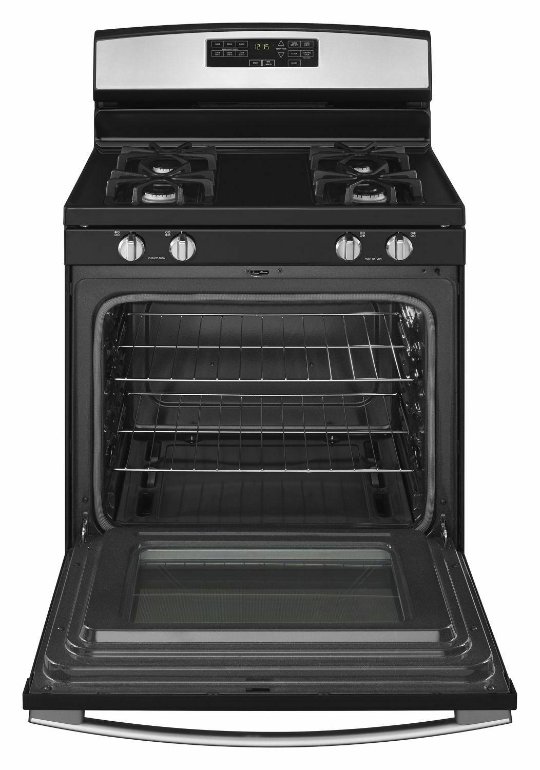 30-inch Gas Range with Self-Clean Option - Stainless Steel