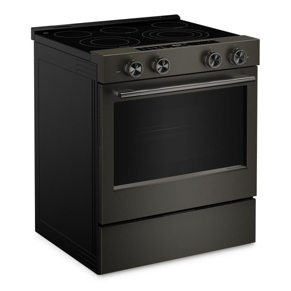 Kitchenaid KSES530SBE 5.3 Cu. Ft. Smart Slide-in Electric Range with Two Even-Heat™ Hyper Elements and Convection Cooking Modes
