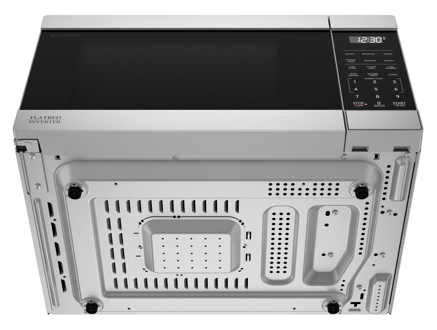 SMC1174KS Sharp 1.1 cu. ft. 1100W Flatbed Countertop Microwave Oven with Inverter Technology