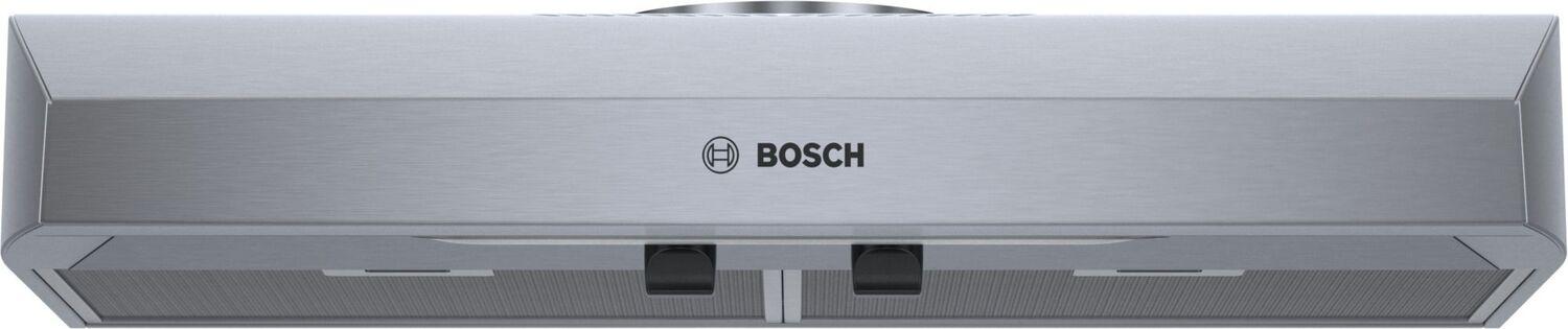 Bosch 300 Series, 30" Under-cabinet Hood, 280 CFM, Incandescent lights, Stnls
