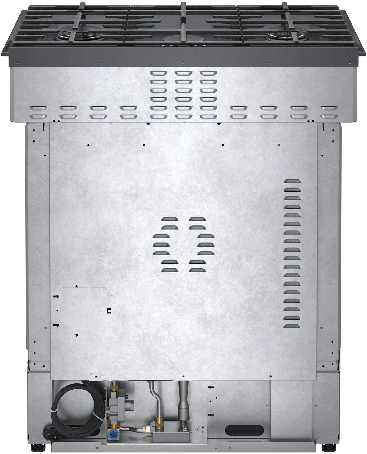Bosch HGI8046UC 800 Series, Gas slide-in range, 30'', Black stainless steel