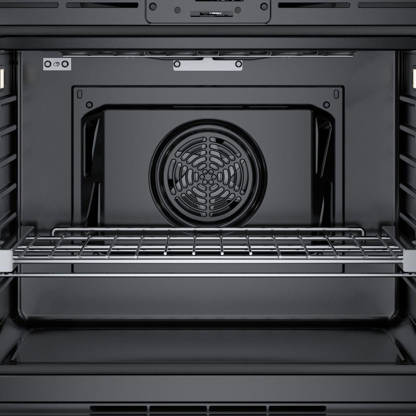 Bosch HBL8444LUC 800 Series Single Wall Oven 30" Left SideOpening Door, Black Stainless Steel