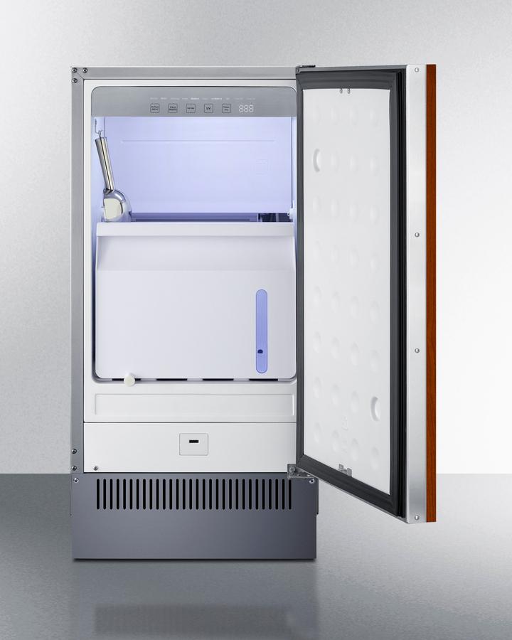 Summit BIM182IF 18" Wide Clear Icemaker (panel Not Included)